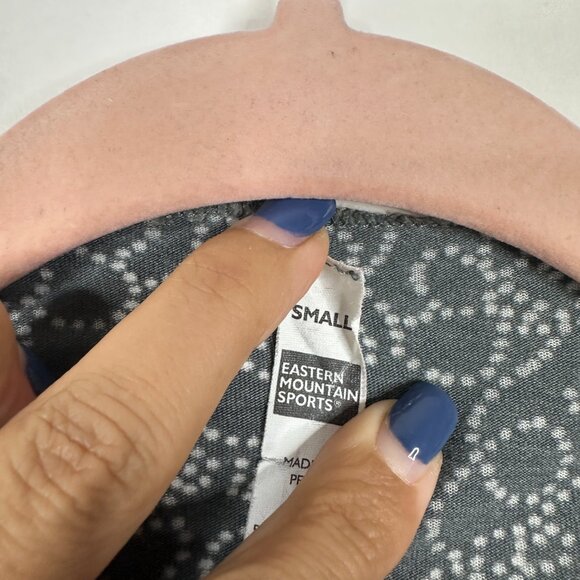 2/$24 Eastern Mountain Sports Doodle Open Cardigan Gray Small #A0513 TRB3 - Picture 5 of 8